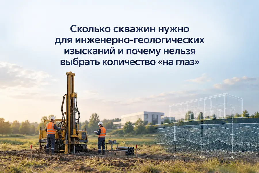 Сколько скважин нужно для инженерно-геологических изысканий и почему нельзя выбрать количество «на глаз»
